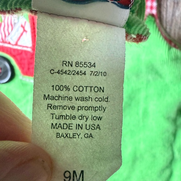 The Bailey Boys Reversible Christmas Romper 9M Corduroy Truck Holiday Outfit - Picture 4 of 6